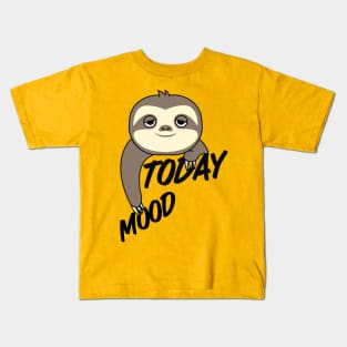 Sloth mood,lazy mood,sleepy mood low battery. Kids T-Shirt